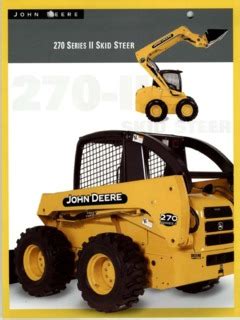 john deere 270 specs